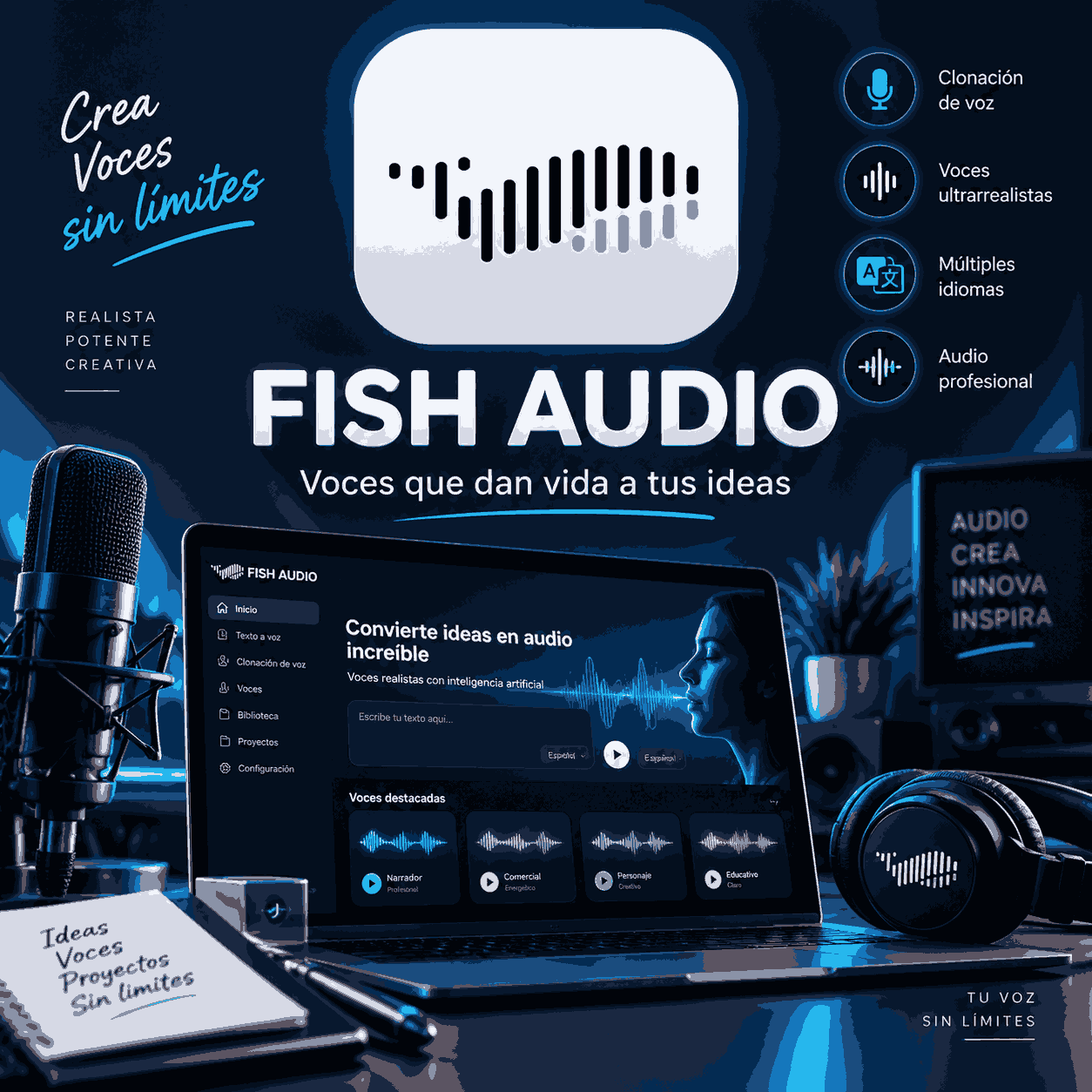 FISH AUDIO (7 DIAS)  ENTREGA AUTOMATICO