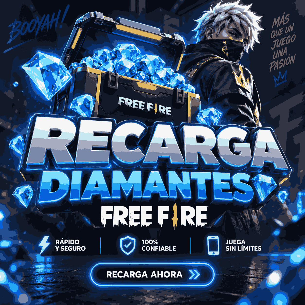 RECARGA FREE FIRE - 5600 + 560 💎 - ENTREGA AL WHATSAPP +591 76810704