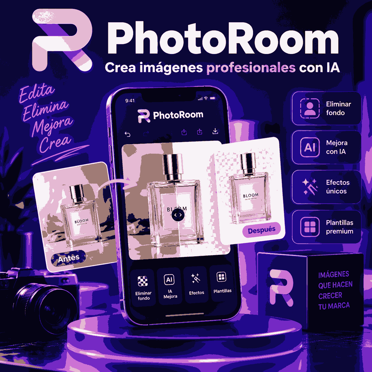 PHOTOROOM MAX 7 DIAS (INDIVIDUAL) ACCESO POR CODIGO +591 76810704