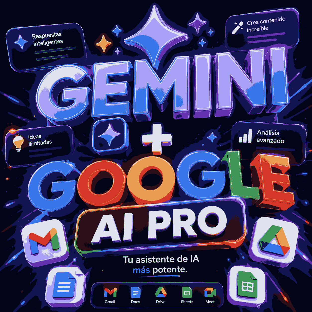 GOOGLE IA PRO+GEMINI INDIVIDUAL 30DIAS (1 dispositvo) AL CORREO DEL CLIENTE (NUEVO) al whatsap +591 76810704