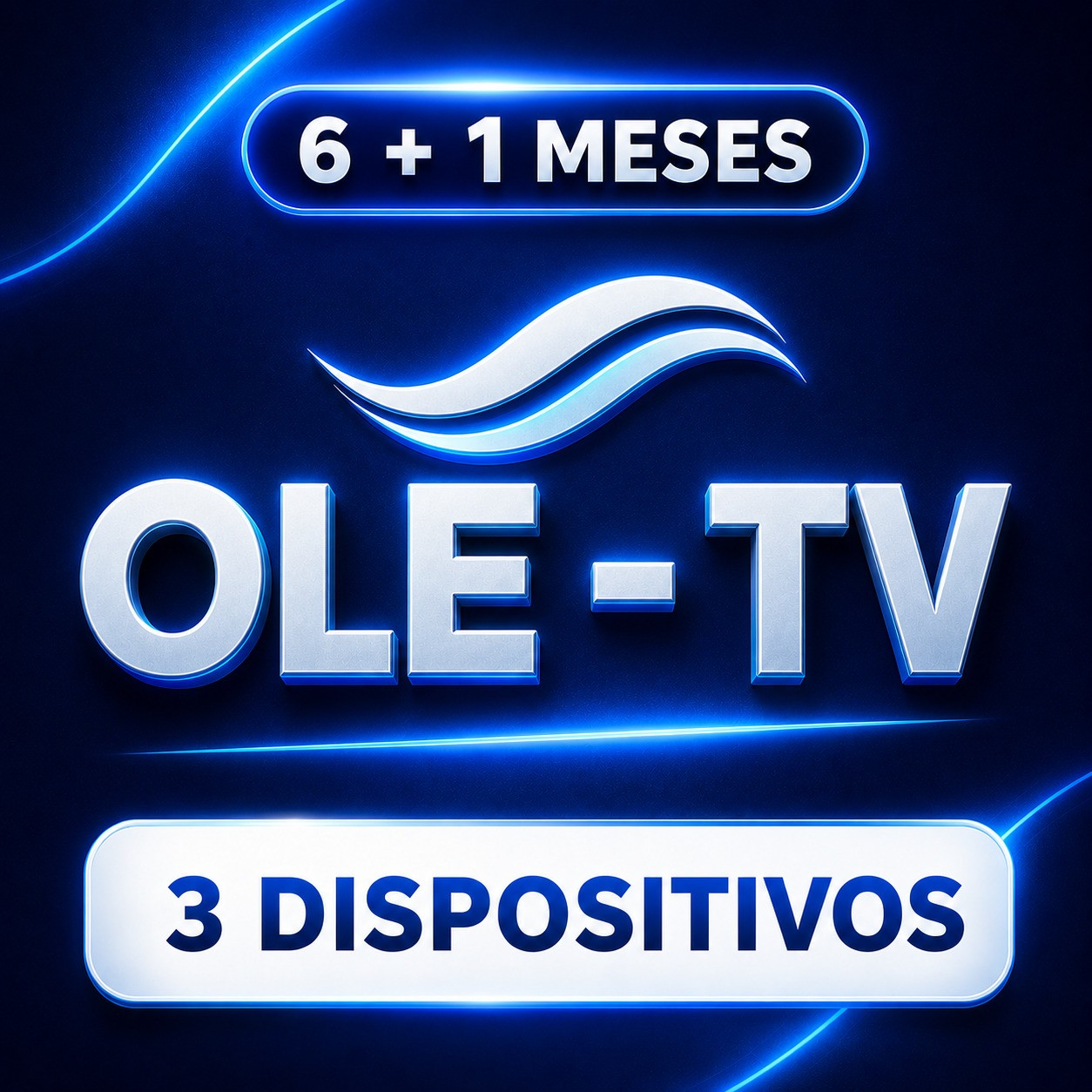 OLE - TV  6MESES+1MES GRATIS COMPLETO (3 Dispositivos) Entrega en automático pagos api