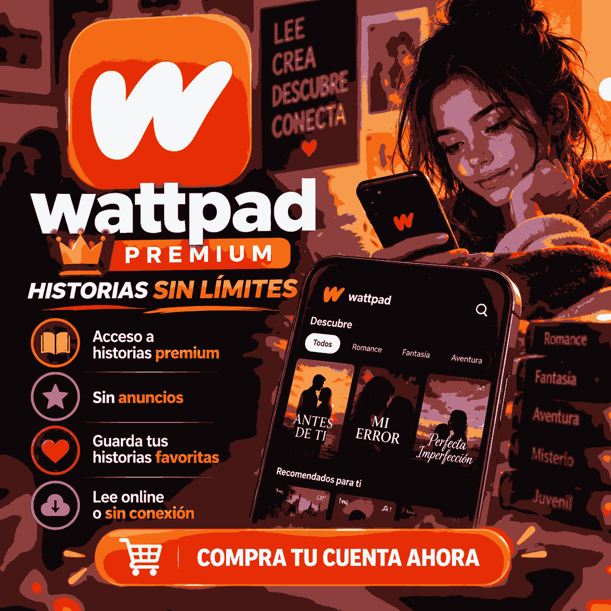 WATTPAD 7 DIAS - ENTREGAS POR WHATSAPP  +591 76810704