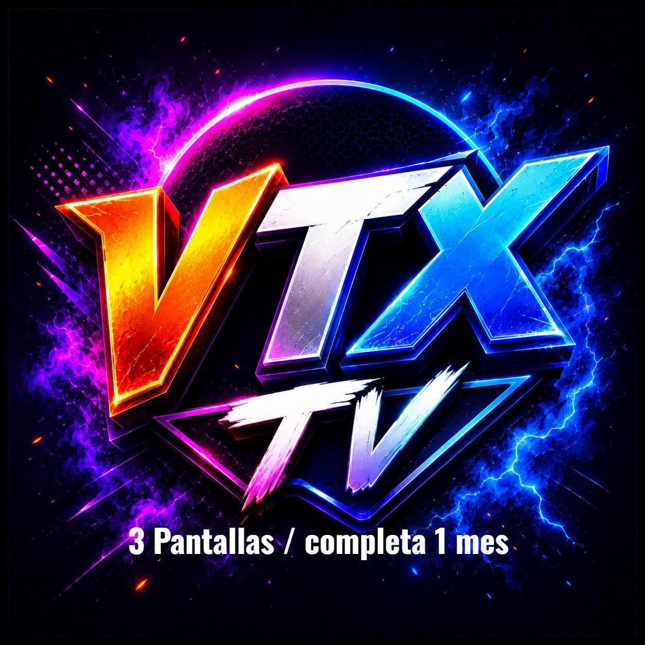 VTX - TV  1 MES CUENTA COMPLETA (3 Dispositivos) Entrega en automático pagos api