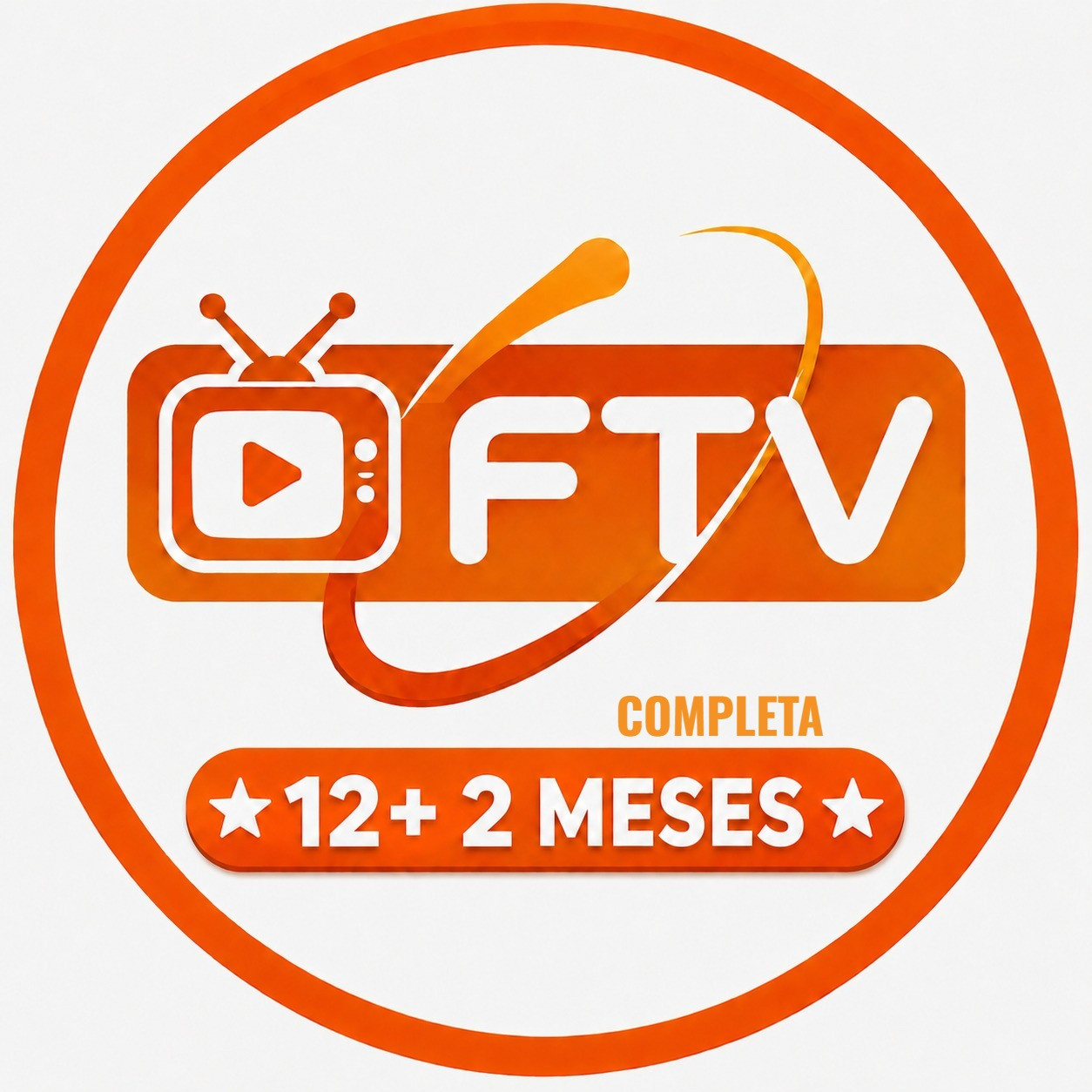 F- TV  12MESES+2MESES GRATIS COMPLETO (3 Dispositivos) Entrega en automático pagos api