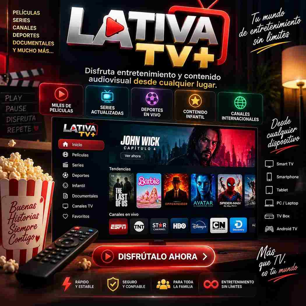 LATIVA TV 7 DIAS - ENTREGA AUTOMATICA