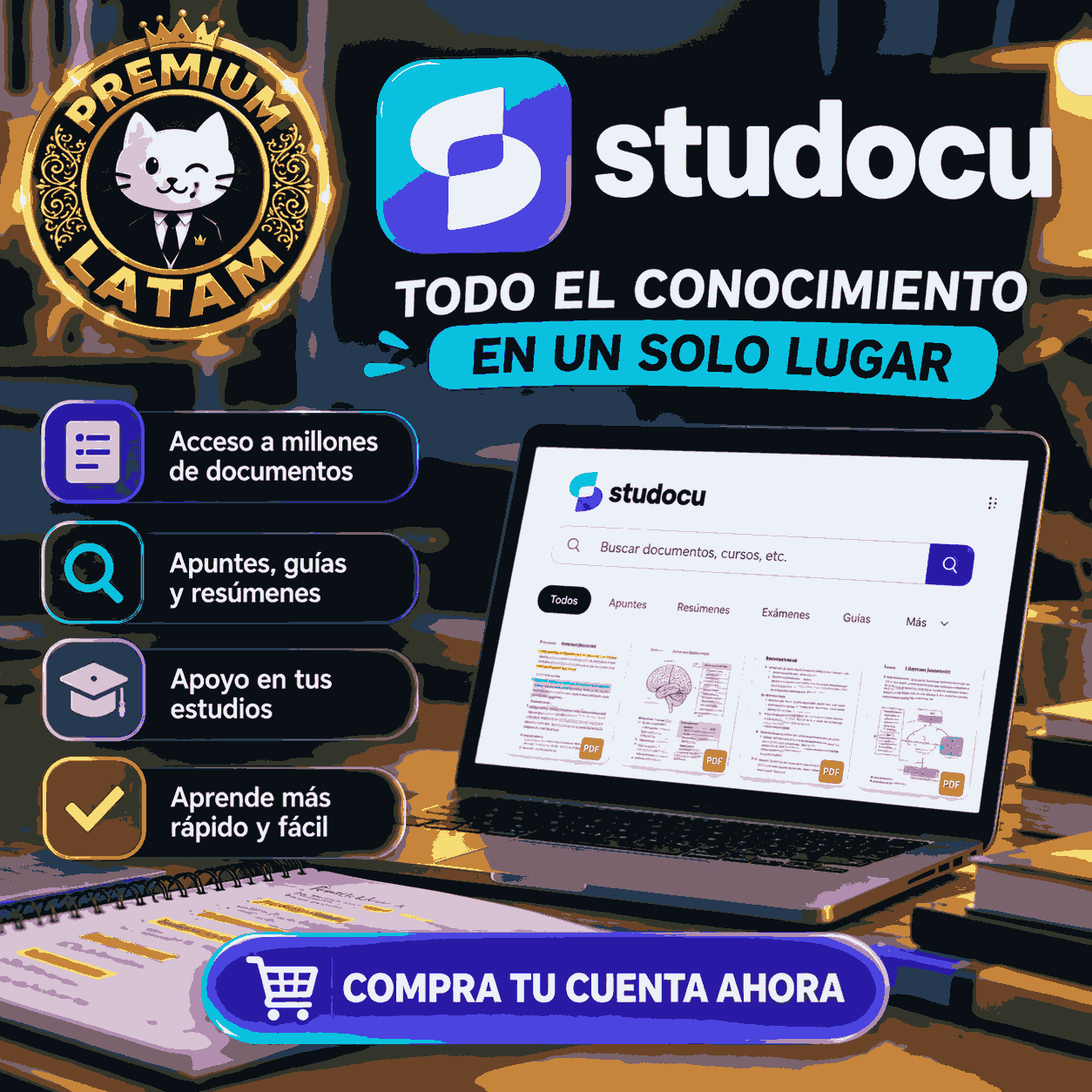 STUDOCU PRO 30DIAS (1 dispositvo) ENTREGA AUTOMATICA