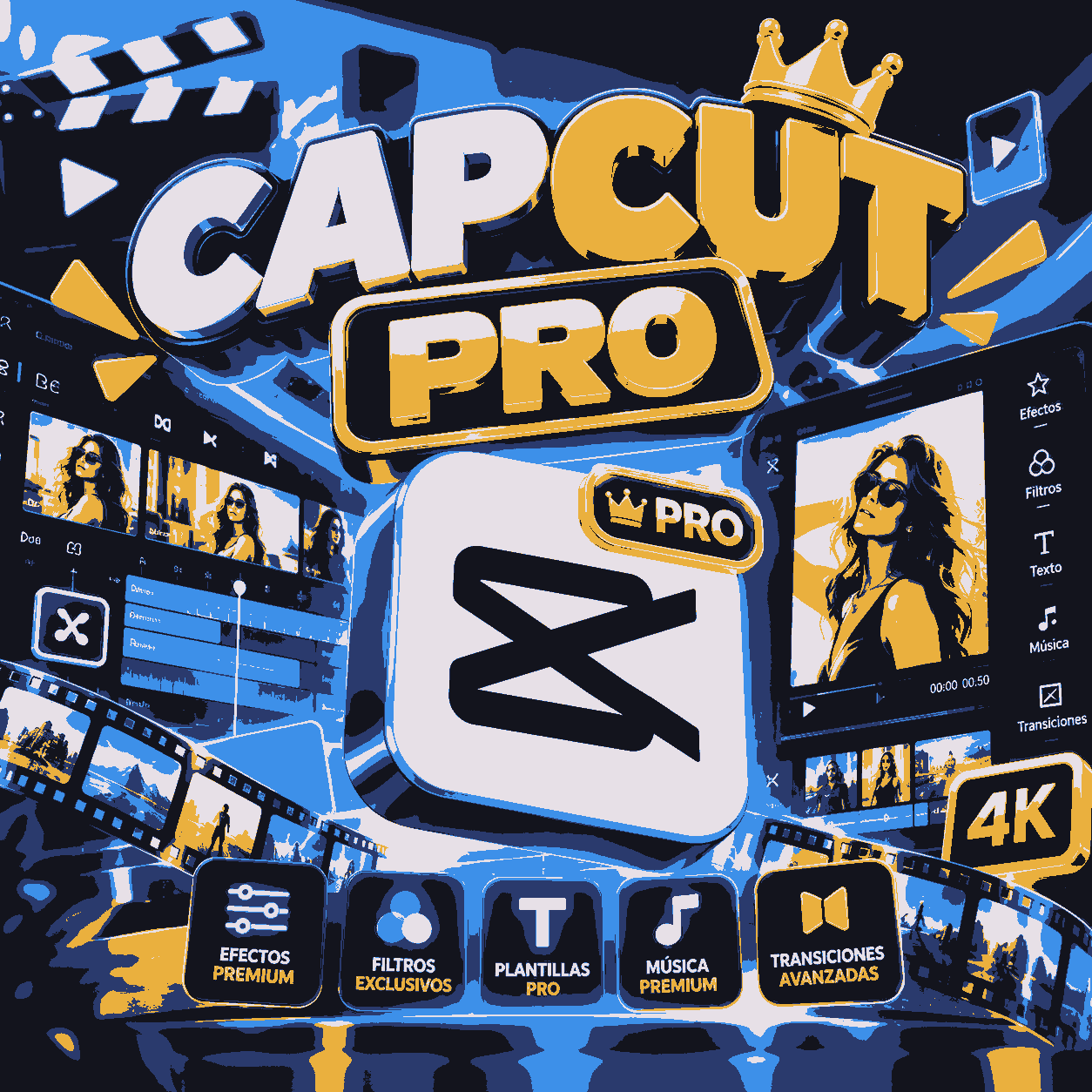 CAPCUT PRO COMPLETA 30 DIAS entrega en AUTOMATICO