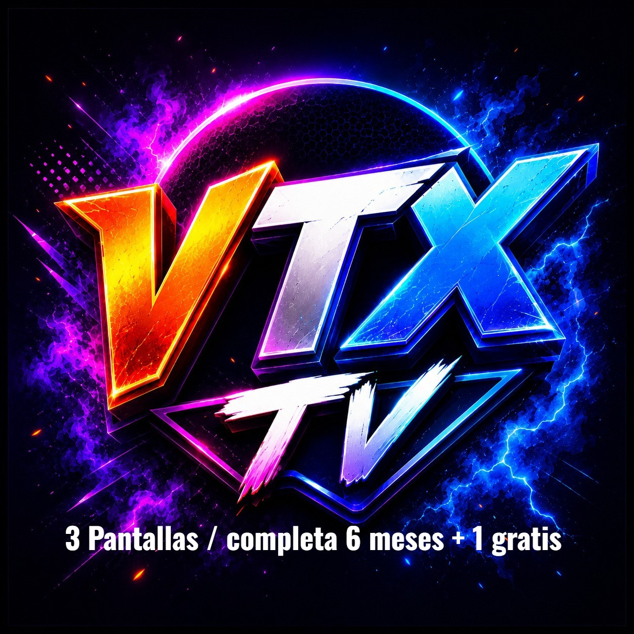 VTX - TV 6MESES+1MES GRATIS CUENTA COMPLETA (3 Dispositivos) Entrega en automático pagos api