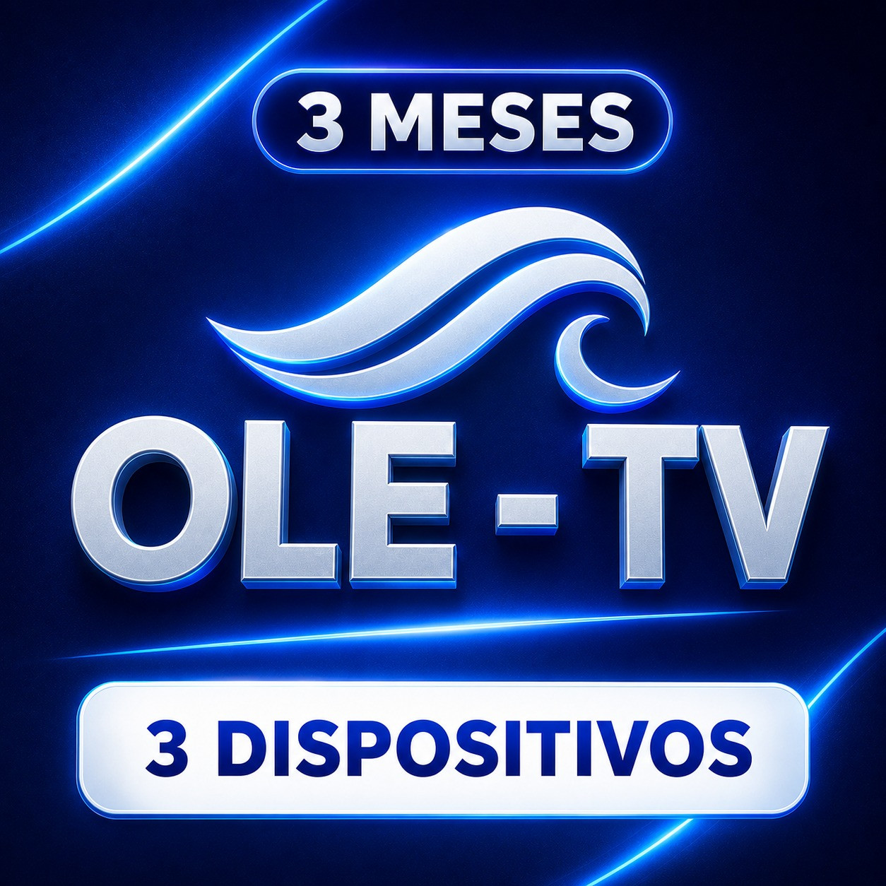 OLE - TV  3MESES COMPLETO (3 Dispositivos) Entrega en automático pagos api